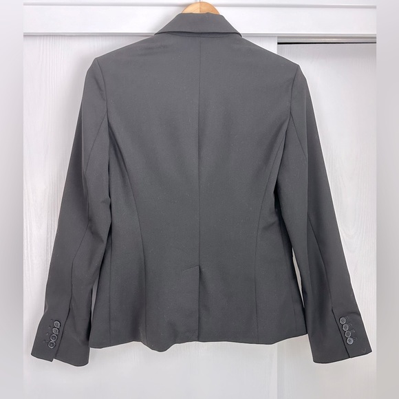 Express Editor One Button Black Business Blazer size 6 - Picture 4 of 11